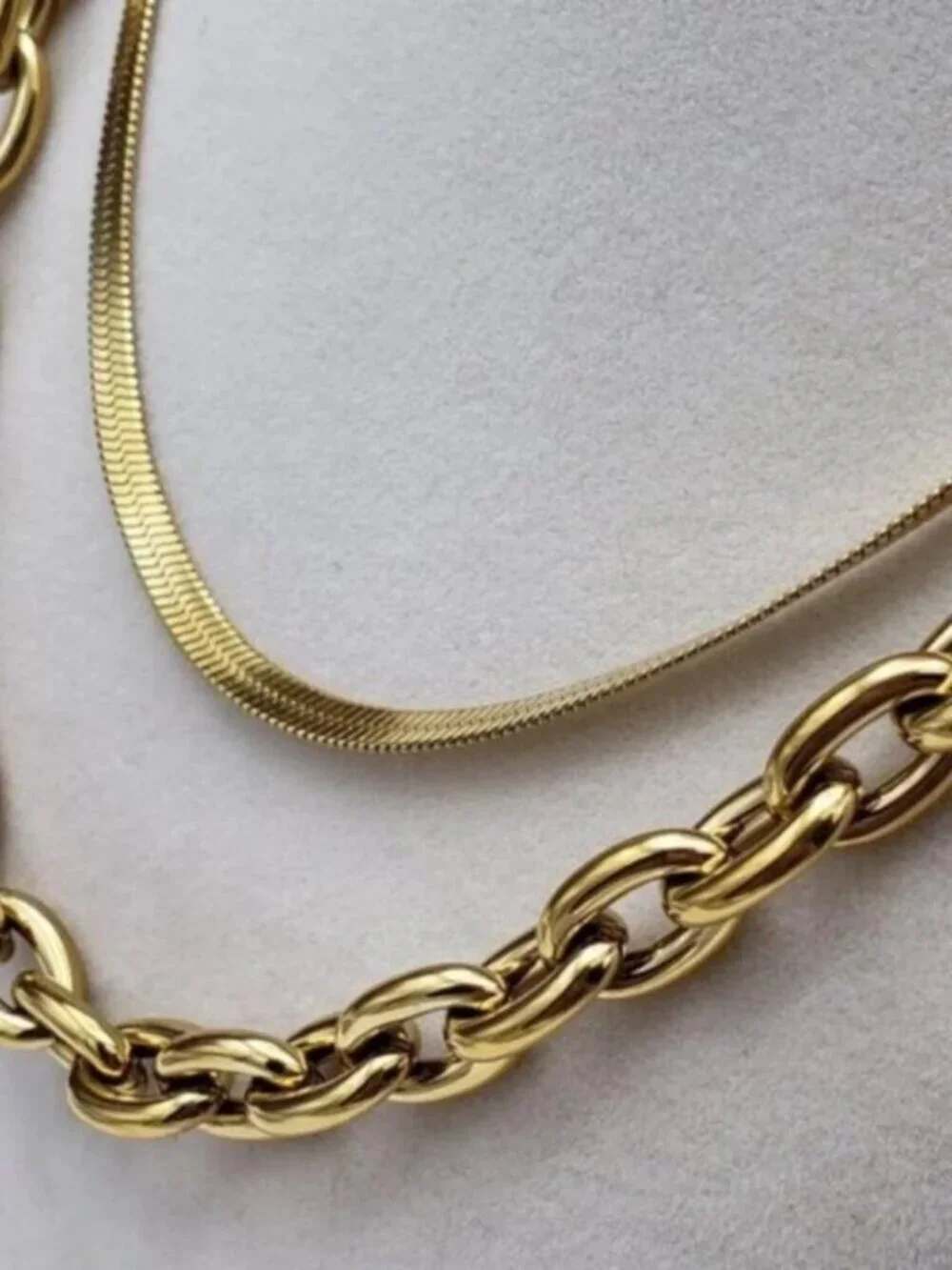 Authentic Louis Vuitton Padlock w/unbranded 18k GoldPlated stainless DoubleChain